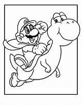 Mario Coloring Super Pages Kids Yoshi Printable Sheets Cool Galaxy Popular sketch template