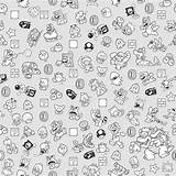 Mario 3d Super Stamps Stamp Background Coloring Game Pages Artwork Fondos Archive Pantalla Pattern Update Wallpaper Stickers Thing Last Sm3dw sketch template