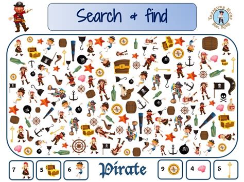 pirate search  find treasure hunt  kids  games