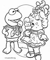 Coloring Pages Kermit Piggy Babies Miss Muppet Para Frog Muppets Colorear Dibujos Colouring Printable Sheet Colorir Show Hojas Cartoon Drawing sketch template