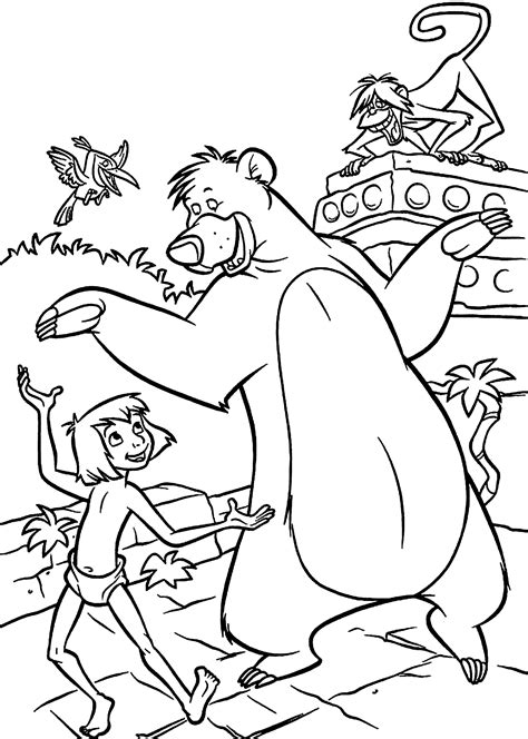 list  jungle book colouring sheets references