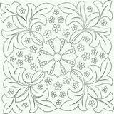 Embroidery Coloring Pages Mexican Patterns Floral Flower Mandala Detailed Indusladies sketch template