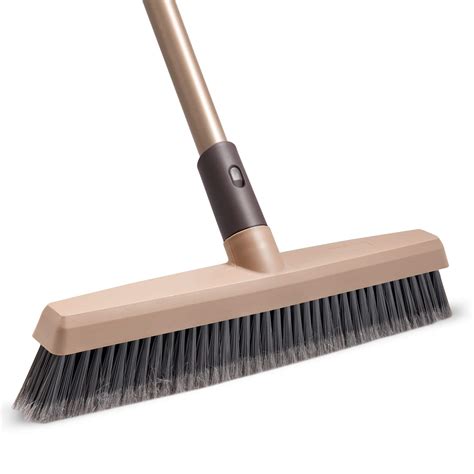 buy eyliden push broom  wide multi surface angle broom  long handle stiff bristle