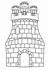 Burg Ausmalen Ausmalbild sketch template