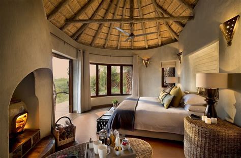 luxury meets wilderness  madikwe safari lodge african house bedroom design  house