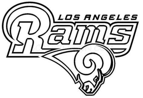 printable los angeles rams coloring page coloring home