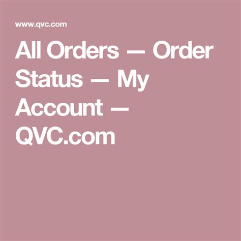 orders order status  account qvccom accounting status web app