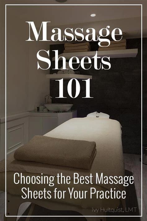 Choosing The Best Massage Sheets For Your Practice