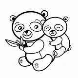 Panda Pandabeer Kleurplaat Kleurplaten Pandaberen Clipartmag sketch template