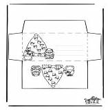 Christmas Coloring Pages Xmas Envelop Craft Category sketch template