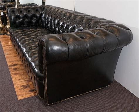 chesterfield modern tufted button black bonded leather epecnosa