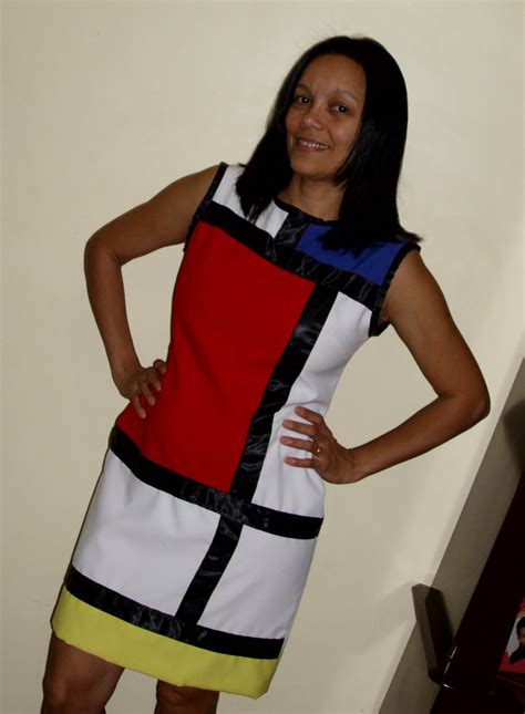 mondrian dress simples  grandioso mania de organizar  viver saudavel