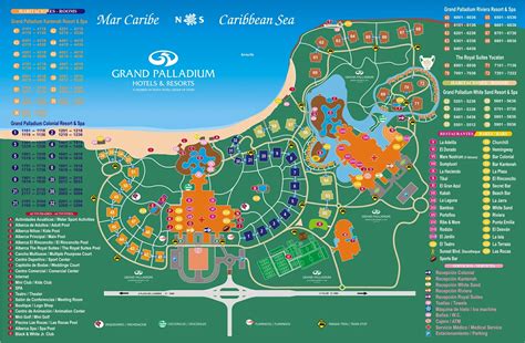 resort map royal suites yucatan  paladium riviera maya mexico