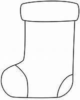 Stocking Christmas Stockings Coloring Printable Template Pages Kids sketch template