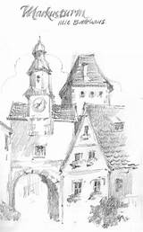 Rothenburg Sketchbook Germany Drawing Roland Lee Travel sketch template
