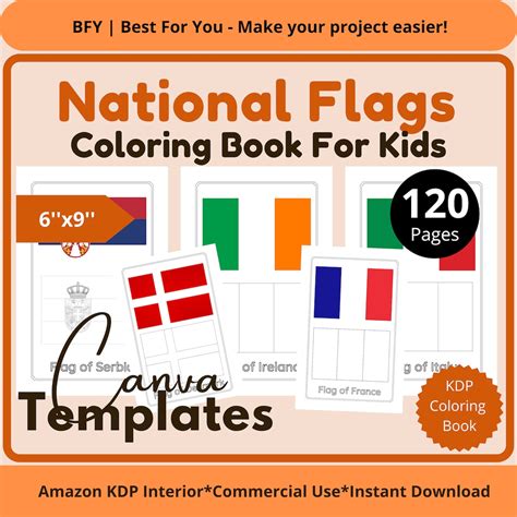 national flags coloring pages  kids printable coloring book