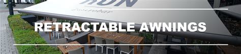 commercial retractable awnings retractable fabric  cassette awnings  pubs resturants