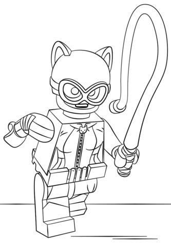 lego catwoman coloring page  printable coloring pages