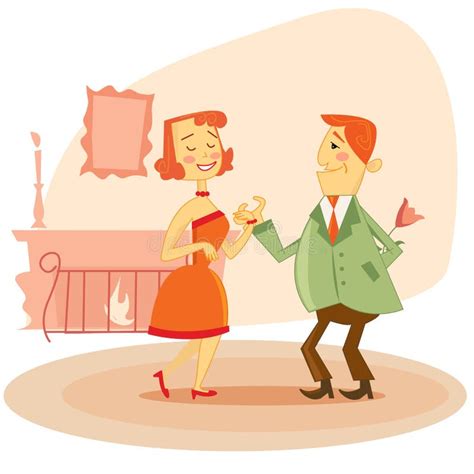 Couple Dating Vector Illustration Stock Vector Illustration Of