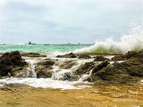 Crashing Ocean Waves Over Rocks Photograph By Crystal Calla