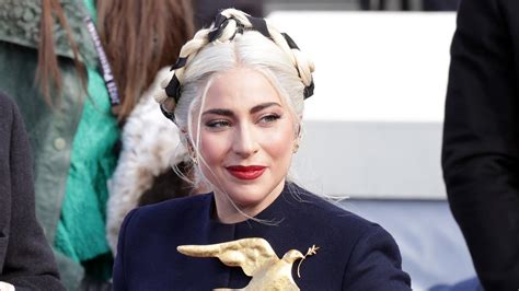 lady gaga s inauguration hairstyle was a second day look — see photos