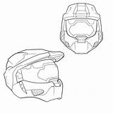 Halo Casco Spartan Dibujos Characters Dragoart Step sketch template