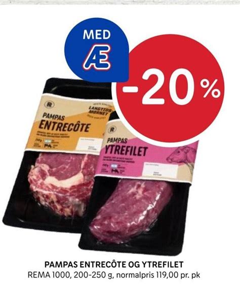 pampas entrecote og ytrefilet tilbud hos rema