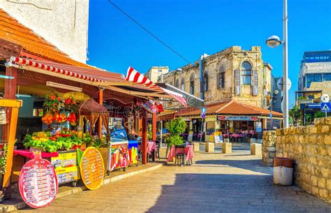 lovely cafe   jaffa editorial stock image image  store