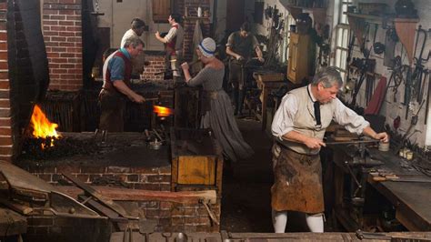 colonial williamsburg blacksmiths forging links with the