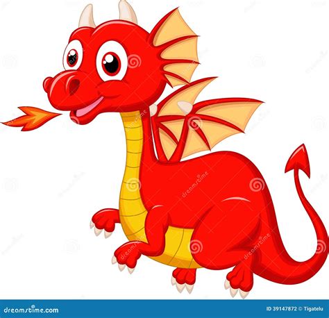 red dragon cartoon stock illustrations  red dragon cartoon