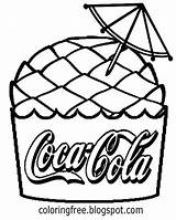 Cola Coca Coloring Pages Drawing Bear Bottle Polar Logo Getdrawings Template Getcolorings Color Printable sketch template