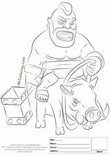 Coloring Pages Golem Getdrawings Clash sketch template