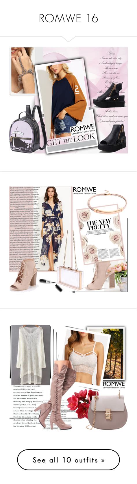 romwe   melissa   polyvore featuring vintage  pottery barn clothes design