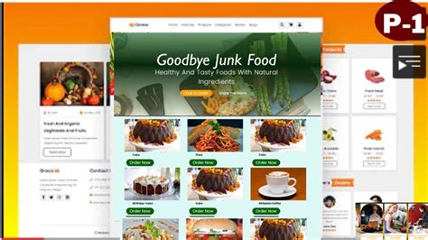 complete responsive food restaurant website design  html css