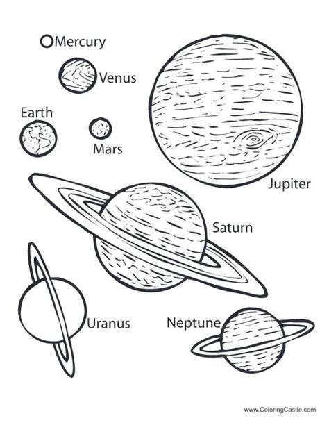 coloring pages planets  coloring  pinterest