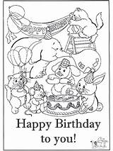 Coloring Birthday Pages Card Cards Color Kids Develop Ages Recognition Creativity Skills Focus Motor Way Fun sketch template