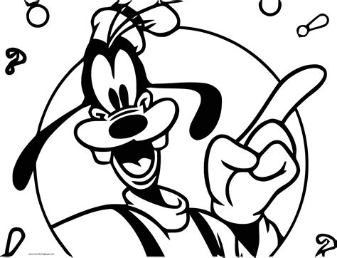 goofy disney coloring page wecoloringpagecom