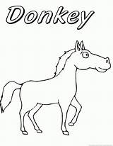 Donkey sketch template