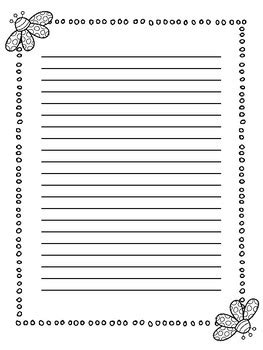 spring writing paper freebie  teaching   touch  class tpt