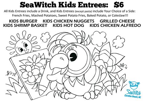 menus seawitch restaurant carolina beach nc