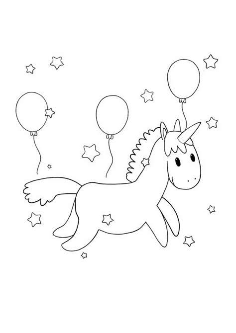 kawaii unicorn coloring pages   printable coloring sheets