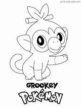 Grookey Kleurplaat Rillaboom Malvorlage Pokémon Kleurplaten Ausmalbild Zamazenta Stimmen Stemmen sketch template