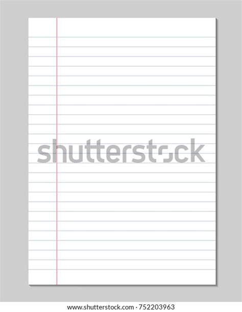 vector sheets lined paper border isolated stock vector royalty