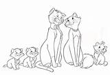 Aristocats Coloring Pages Disney Sheets Kids sketch template