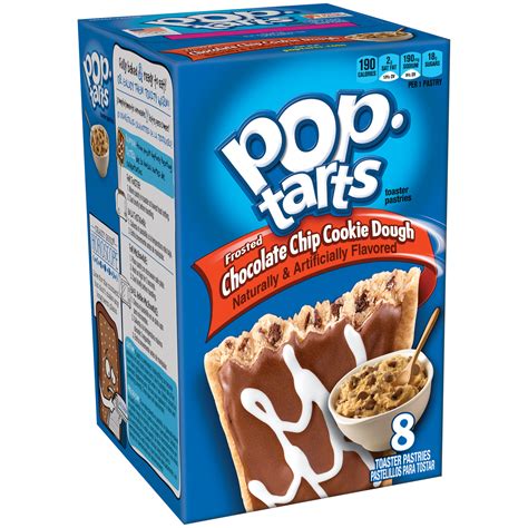 pop tarts frosted chocolate chip cookie dough flavored  oz  ct