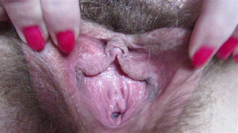 extreme close up on my hairy pussy and big clit thumbzilla