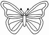 Butterfly Symmetry Template Sketch Coloring sketch template