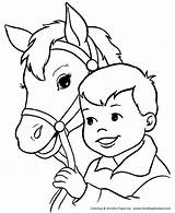 Horse Coloring Pages Kids Horses Printable Print Boy Honkingdonkey Happy His Sheets Pony Cool Flying Para Cute sketch template