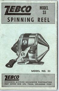 zebco  spinning reel manual parts list  ebay