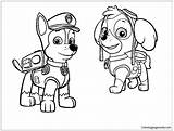 Paw Chase Patrol Pages Coloring Color sketch template